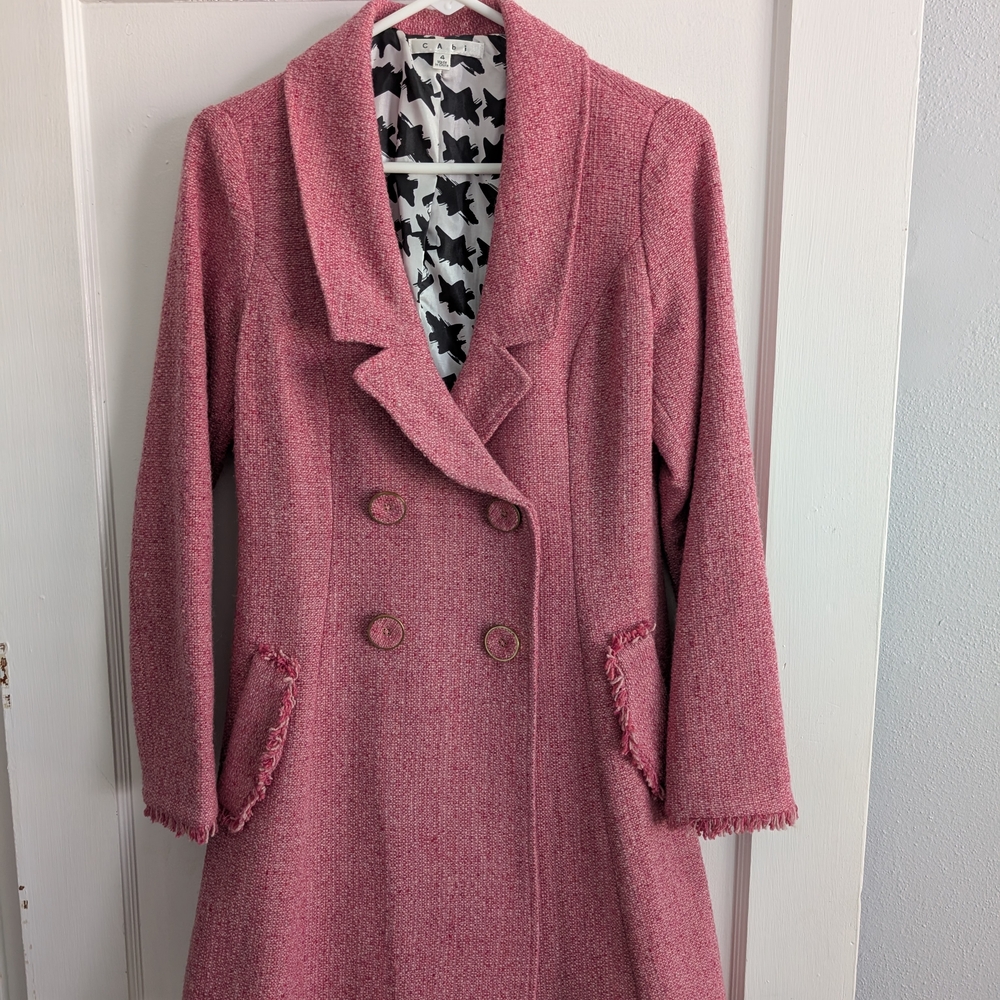 CAbi | Pink Double-Breasted Women's Coat